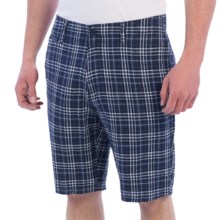 57%OFF メンズスポーツショーツ （男性用）トスカーノリネンタータンチェックショーツ Toscano Linen Plaid Shorts (For Men)画像